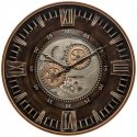 Atmosphera Retro style clock with visible YONI mechanism, Ø 59 cm Atmosphera Retro style clock with visible YONI mechanism, Ø 59 cm