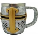 Puckator Medieval Knight Silver and Gold Helmet jug