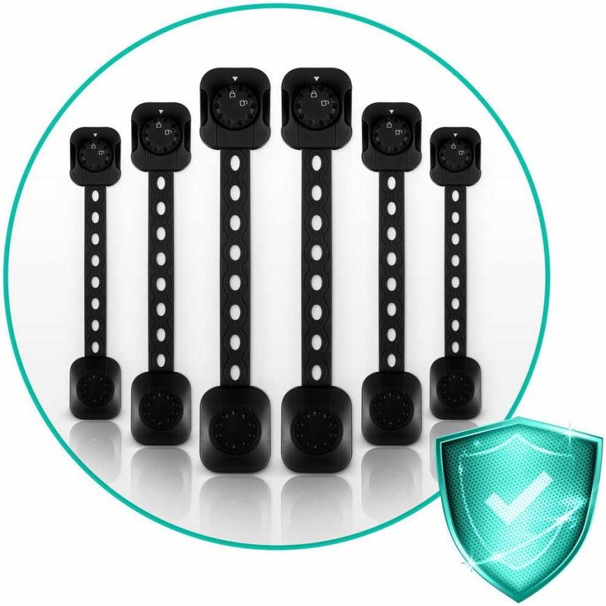 Ricokids 798202 cabinet opening lock, 6 pcs, black – 4
