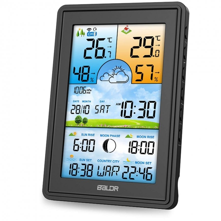 Berdsen Weather station with display BD-906 black – 3