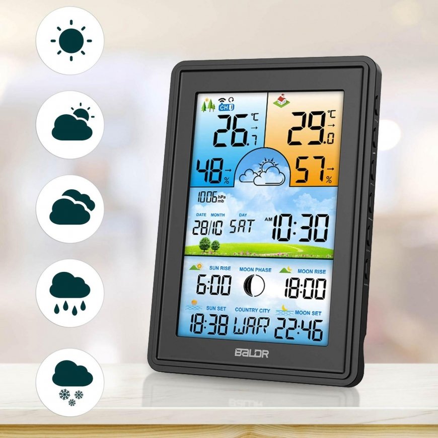 Berdsen Weather station with display BD-906 black – 5
