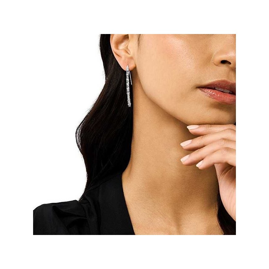Armani Unique silver dangle earrings EG3606040