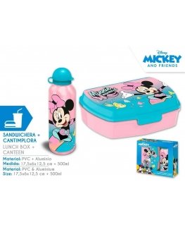 Disney Minnie Mouse aluminum bottle 500 ml + lunch box