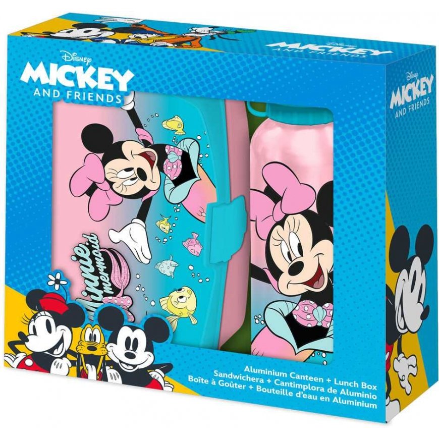 Disney Minnie Mouse aluminum bottle 500 ml + lunch box – 2