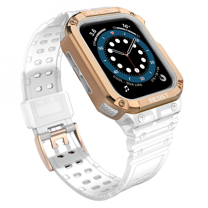 Apple SE/7 -silikoni Hurtel-ranneke, pinkki, 38/40/41 mm – 2