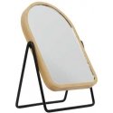 Frame Makeup mirror in bamboo frame, magnifying, rotating Frame Makeup mirror in bamboo frame, magnifying, rotating