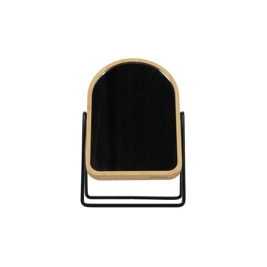 Frame Makeup mirror in bamboo frame, magnifying, rotating – 5