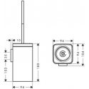Toilet brush Hansgrohe, AXOR, wall-mounted, Gold optic splava Toilet brush Hansgrohe, AXOR, wall-mounted, Gold optic splava