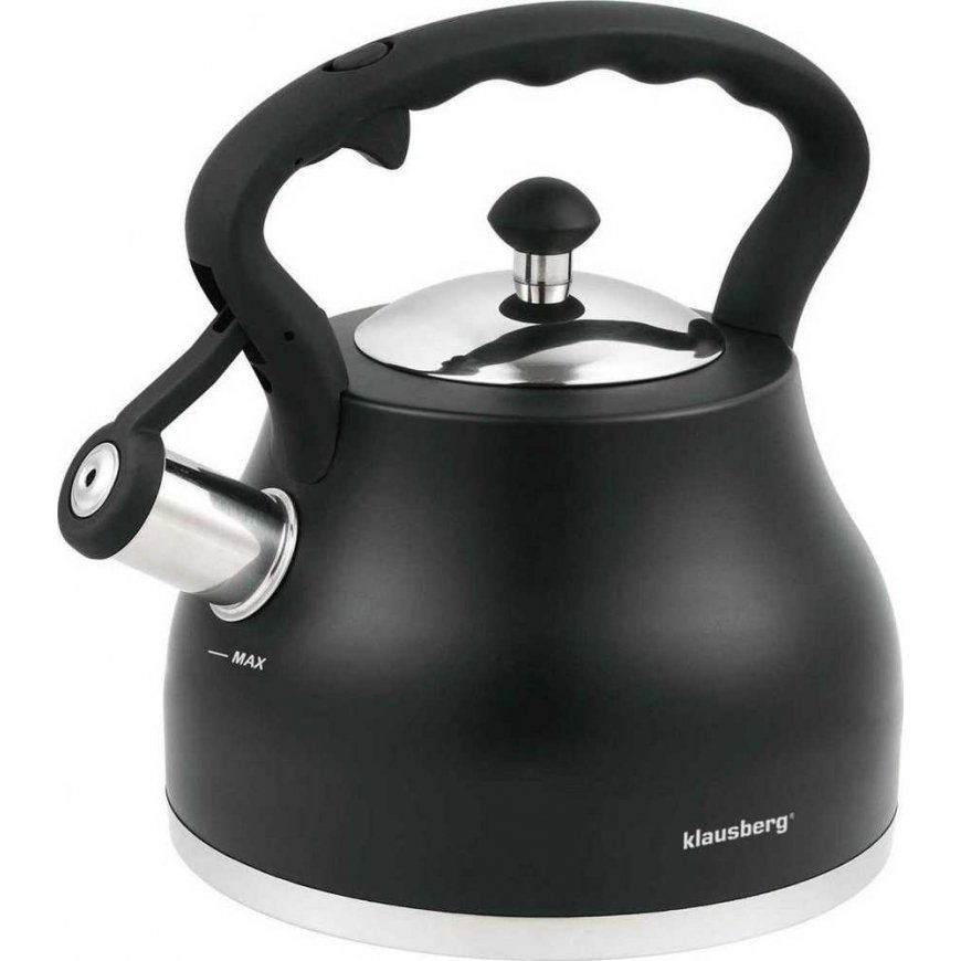 STAINLESS STEEL KETTLE 2.7L STORE BOTTOM KLAUSBERG KB-7448
