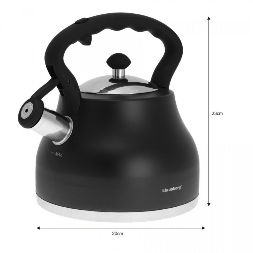 STAINLESS STEEL KETTLE 2.7L STORE BOTTOM KLAUSBERG KB-7448 – 4