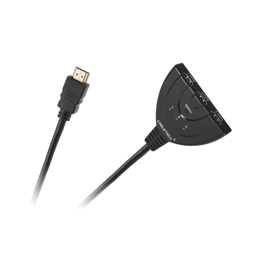 Internal HDMI switch connector on 1 output / 2 input cable. – 3