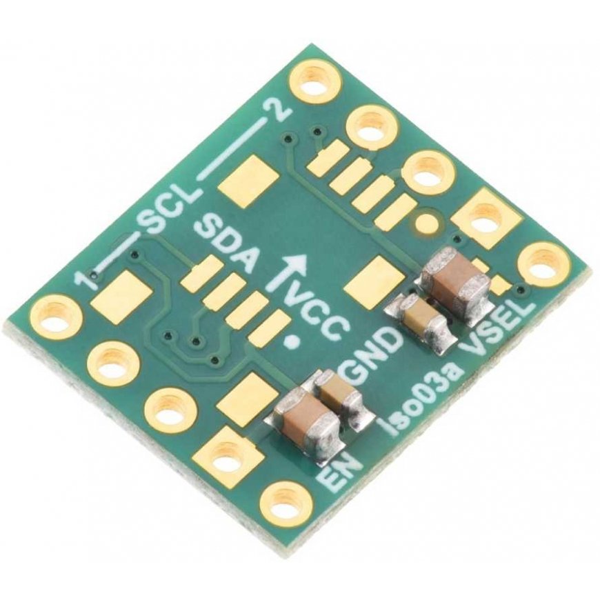 ISO1640 - Bidirectional I2C Isolator with Isolated Power Supply without Connectors - 5V/3.3V, 200mA - Pololu 5392 – 2