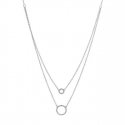 Again Jewelry Double silver pendant with rings AJNA0030