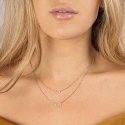 Again Jewelry Double silver pendant with rings AJNA0030