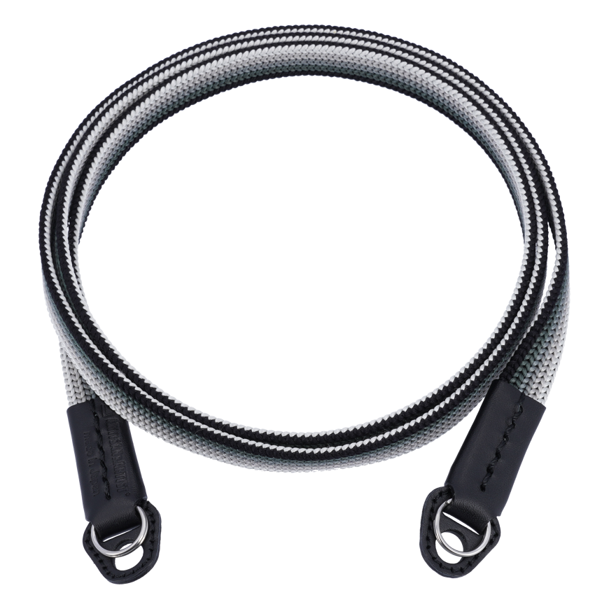 ARTISANARTIST Artisan & Artist I ACAM-322A I Silk camera strap (Long), Black/Silver
