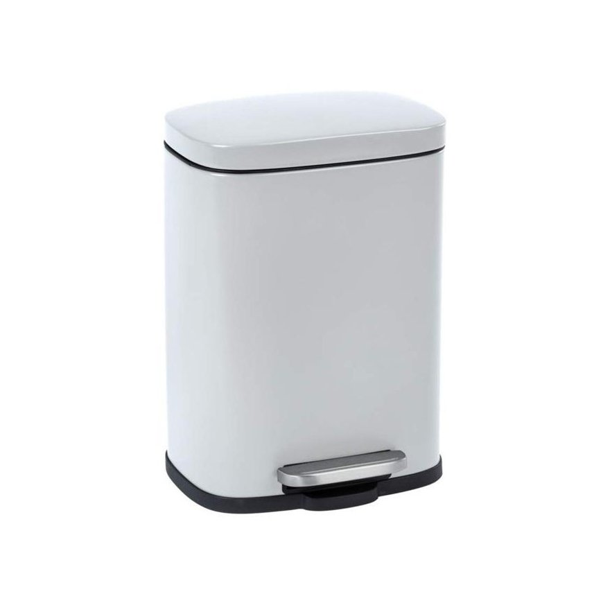 Bathroom basket with pedal Easy Close 5l, white, Wenko – 2