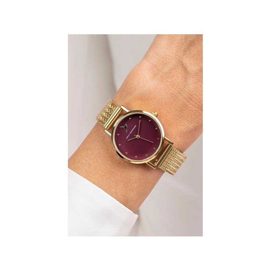 Emily Westwood Burgundy Whisper Gold EKF-5914GQ -kello