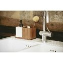 Wenko Liquid dispenser with bamboo organizer MERA