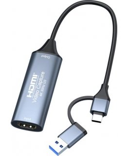 PremiumCord HDMI capture/grabber for recording Video/Audio signals from a computer with USB3.0 and USB-C connectors