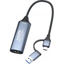 PremiumCord HDMI capture/grabber for recording Video/Audio signals from a computer with USB3.0 and USB-C connectors
