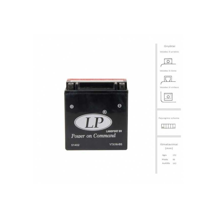 Landport Battery 14 Ah 230A EN