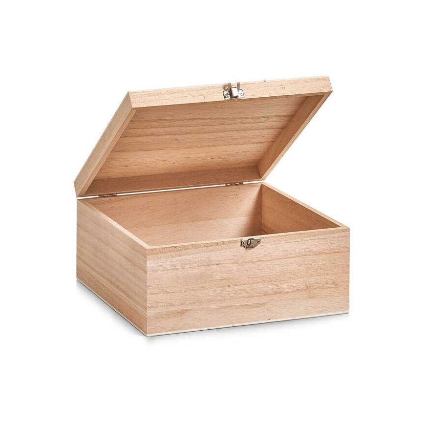 Zeller Lockable wooden box, 26 x 26 x 12.5 cm – 2
