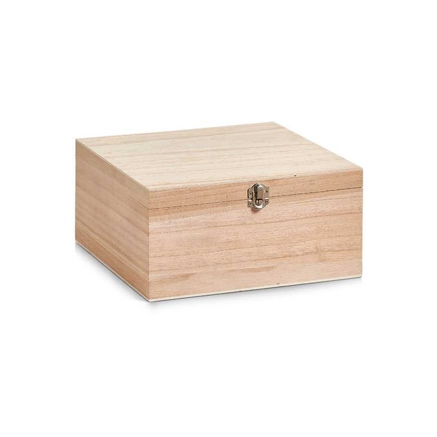 Zeller Lockable wooden box, 26 x 26 x 12.5 cm – 4
