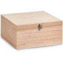 Zeller Lockable wooden box, 26 x 26 x 12.5 cm Zeller Lockable wooden box, 26 x 26 x 12.5 cm
