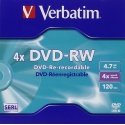 Verbatim DVD-RW Matt Silver 4x 4,7 GB 1 tk Verbatim DVD-RW Matt Silver 4x 4,7 GB 1 tk