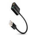 Axagon ADA-12 USB 2.0 Stereo Audio Mini-Adapter 15 cm Kabellänge - Kabel - Audio/Multimedia 2.0 кана Axagon ADA-12 USB 2.0 Stereo Audio Mini-Adapter 15 cm Kabellänge - Kabel - Audio/Multimedia 2.0 кана