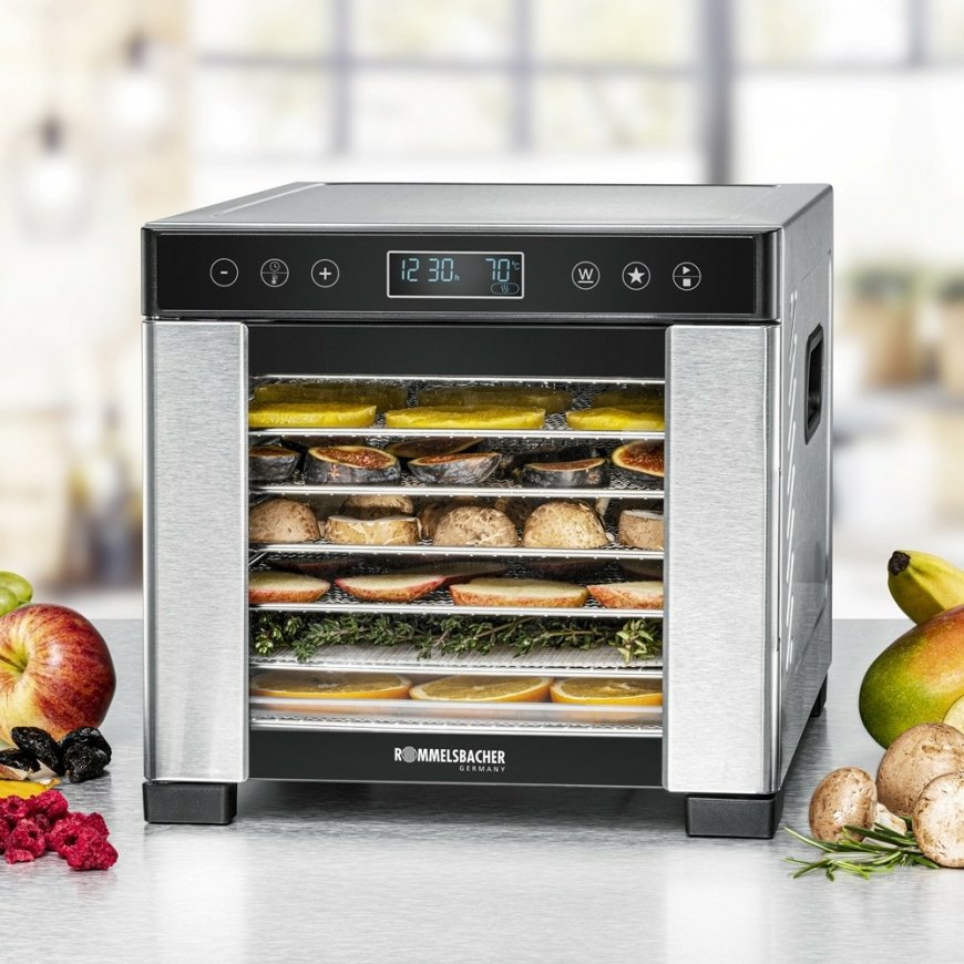 Rommelsbacher DA 650 pārtikas dehidrators Melns, Nerūsējošs tērauds 600 W – 2