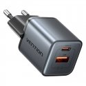 GaN Vention USB-C + USB-A 30W Charger (Gray) GaN Vention USB-C + USB-A 30W Charger (Gray)