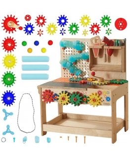 MASTERKIDZ puinen Montessori-työpaja STEM työkaluineen + hinta