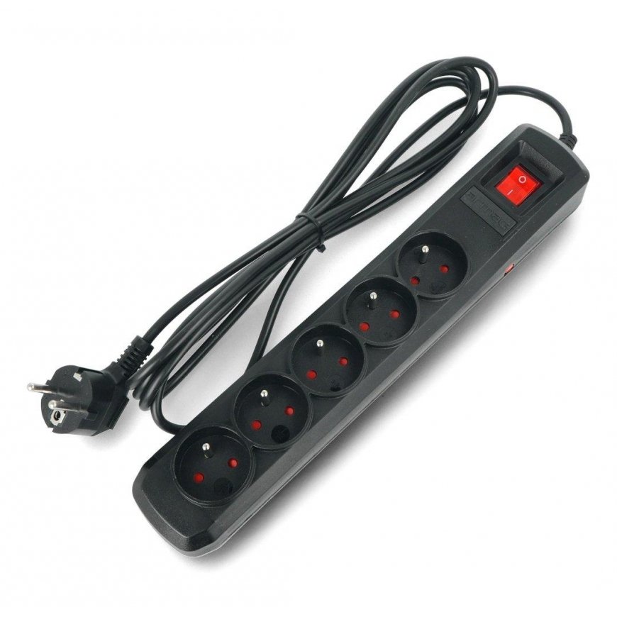 ARMAC A5/CZ/30 Armac Surge Protection ARC5 (5 sockets) 10A 3M black – 5