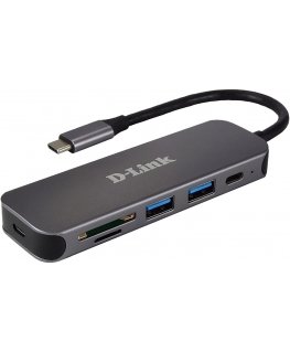 D-Link DUB-2325 sülearvuti dokk ja pordireplikaator USB tüüp-C Hall