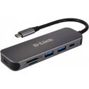 D-Link DUB-2325 dokstacija USB Veids-C Pelēks D-Link DUB-2325 dokstacija USB Veids-C Pelēks