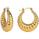 Elegant gold-plated steel earrings Elegant gold-plated steel earrings