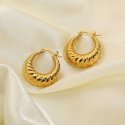Elegant gold-plated steel earrings Elegant gold-plated steel earrings