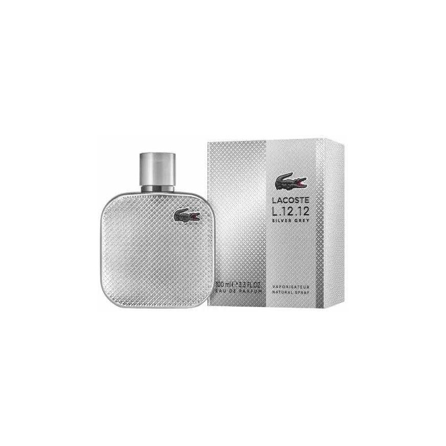 Lacoste L.12.12 Hopea Harmaa Eau De Parfum Suihkuttaja, 100 ml