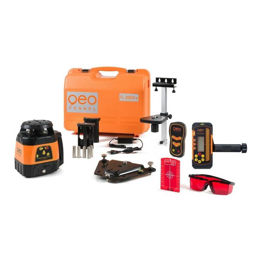 Rotacinis lazerinis nivelyras Geo-Fennel FL 245HV+ imtuvas FR 80-MM