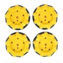 Mecanum-rattasarja, 80 mm, x4, musta/keltainen pyörillä, DFRobot FIT0654-1 Mecanum-rattasarja, 80 mm, x4, musta/keltainen pyörillä, DFRobot FIT0654-1