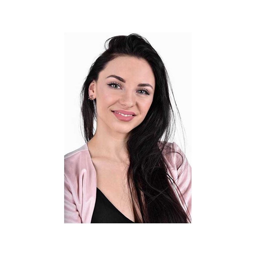 Troli Three Star Pink Gold-Plated Steel Earrings – 4