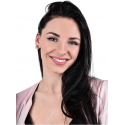 Troli Three Star Pink Gold-Plated Steel Earrings