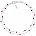 Brilio Silver Double Silver Bead Bracelet BRC230WBCR Brilio Silver Double Silver Bead Bracelet BRC230WBCR