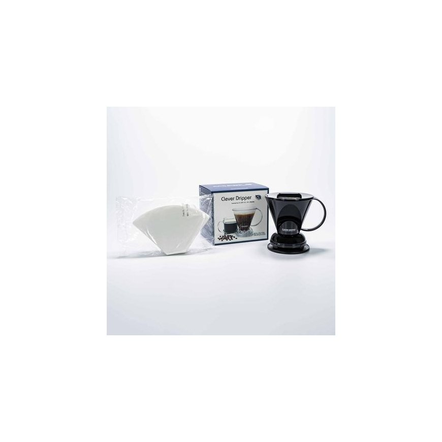 Clever Dripper - L 500ml Musta + 100 Suodattimia – 3