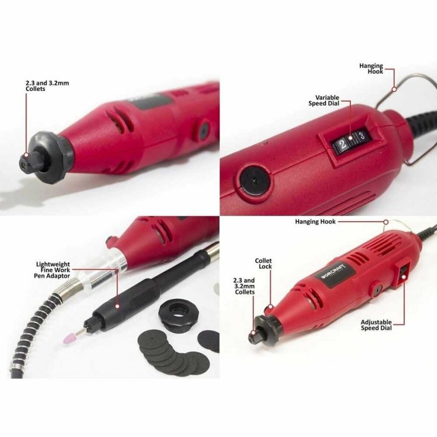 Worcraft flexible shaft grinder with accessories (40 pcs) 135W – 2