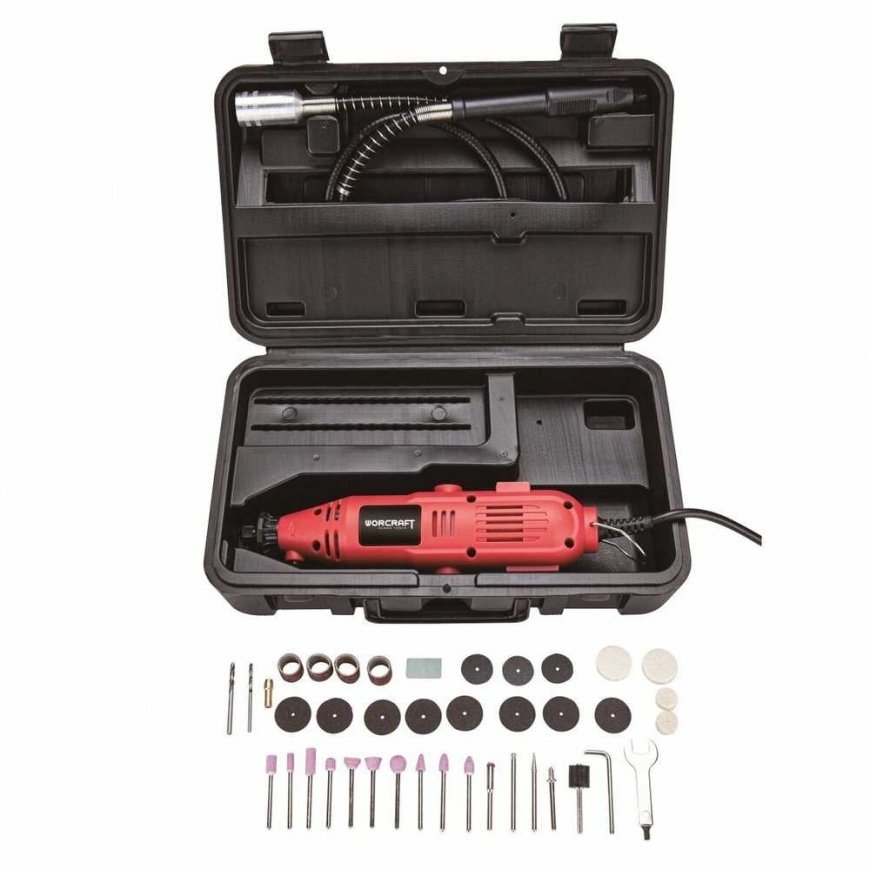 Worcraft flexible shaft grinder with accessories (40 pcs) 135W – 3
