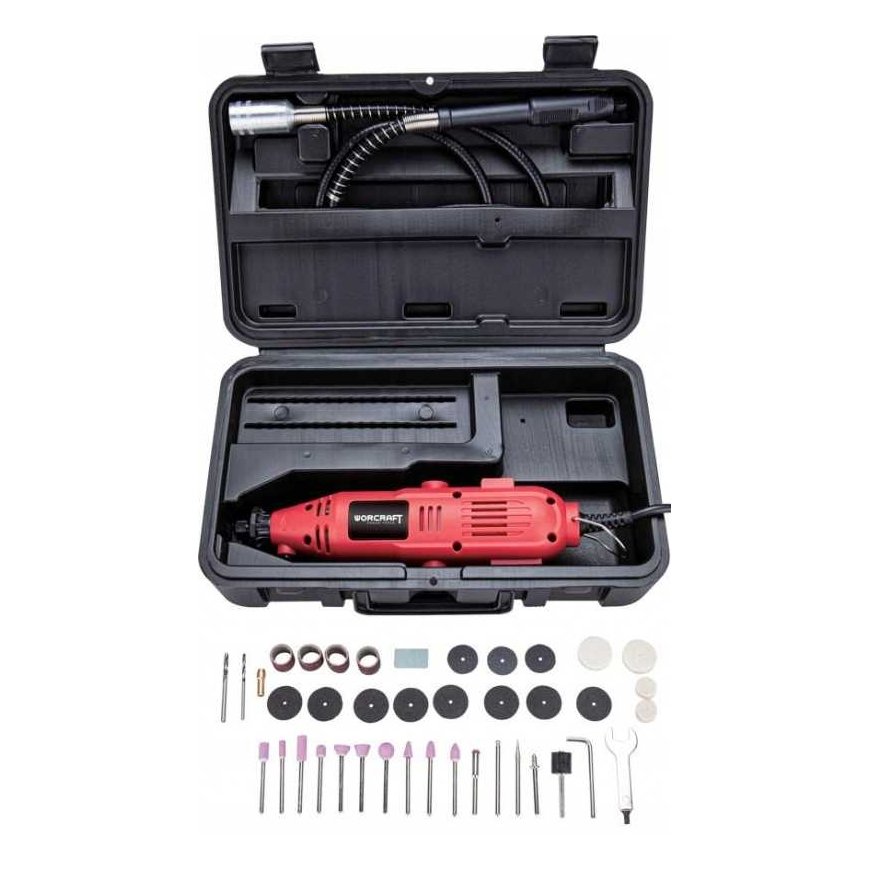 Worcraft flexible shaft grinder with accessories (40 pcs) 135W – 4