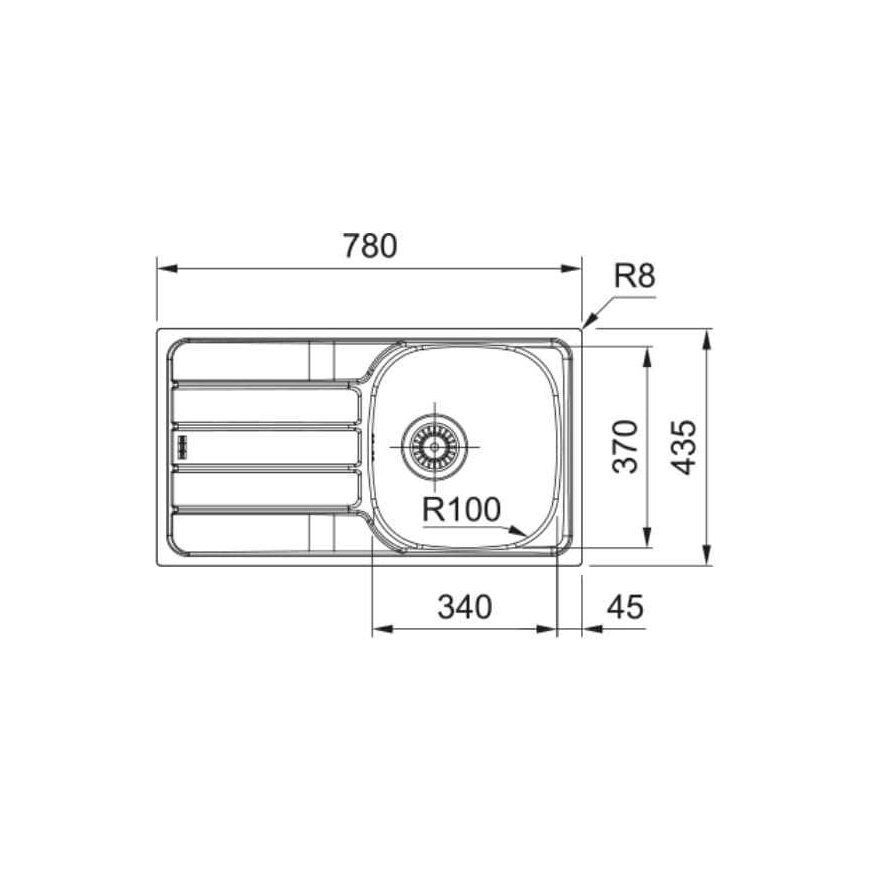 Franke Spark stainless steel sink, SKN 611-78/44 – 2