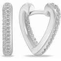 Brilio Silver Silver Heart Earrings with Zircons EA1186W Brilio Silver Silver Heart Earrings with Zircons EA1186W